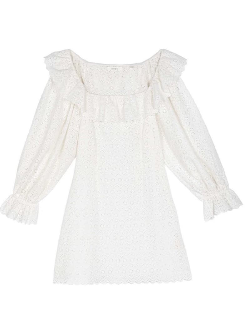 Doen White Eyelet Dress - Image 3