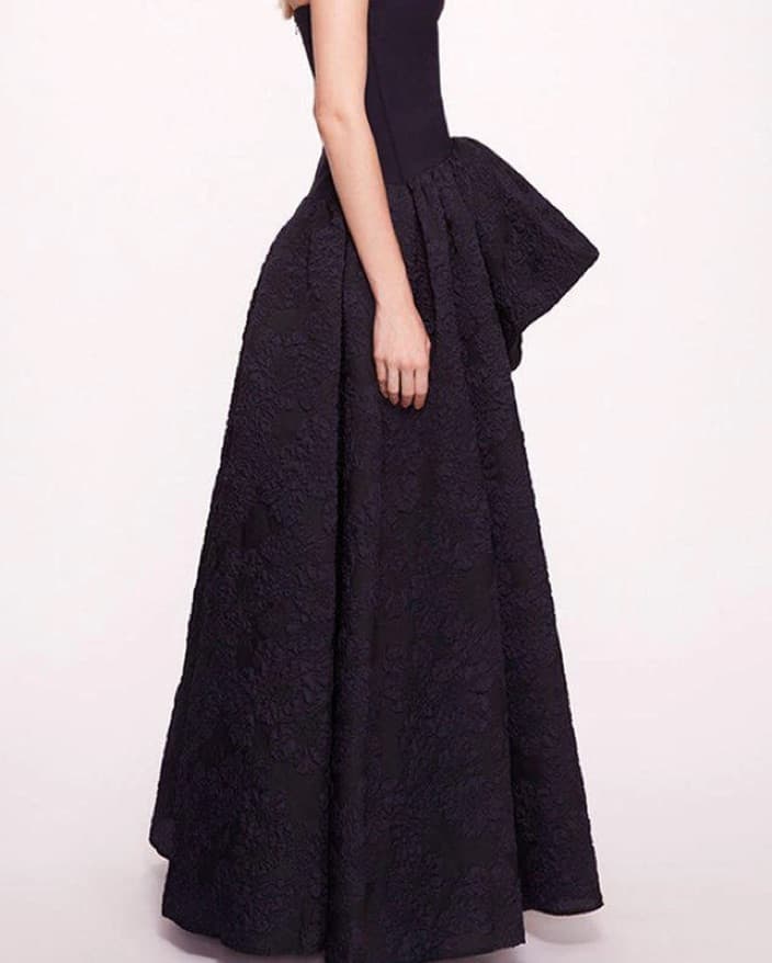 Marchesa Notte Calathea Gown Navy US 2 - Image 3