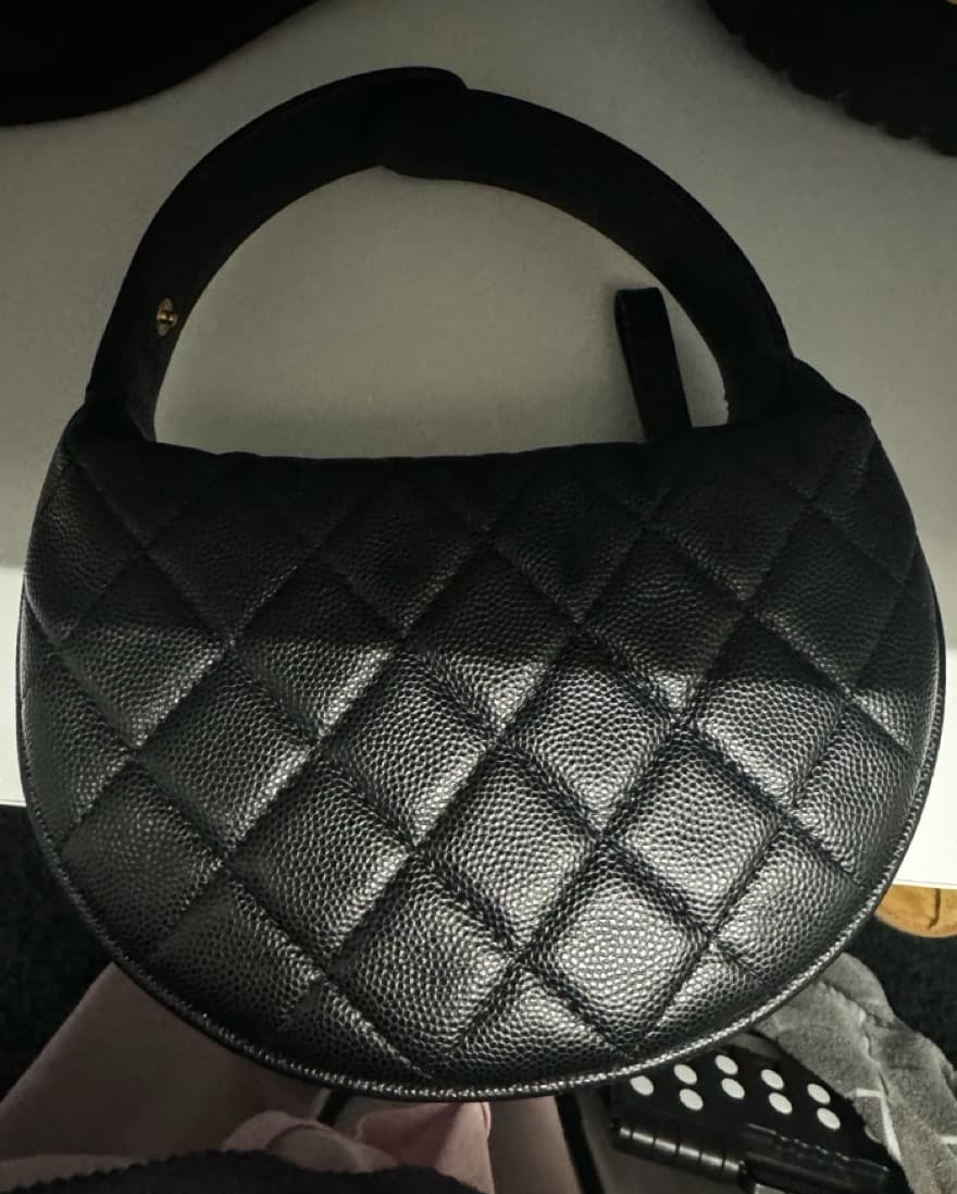 Mini Chanel Quilted Leather Handbag - Image 3