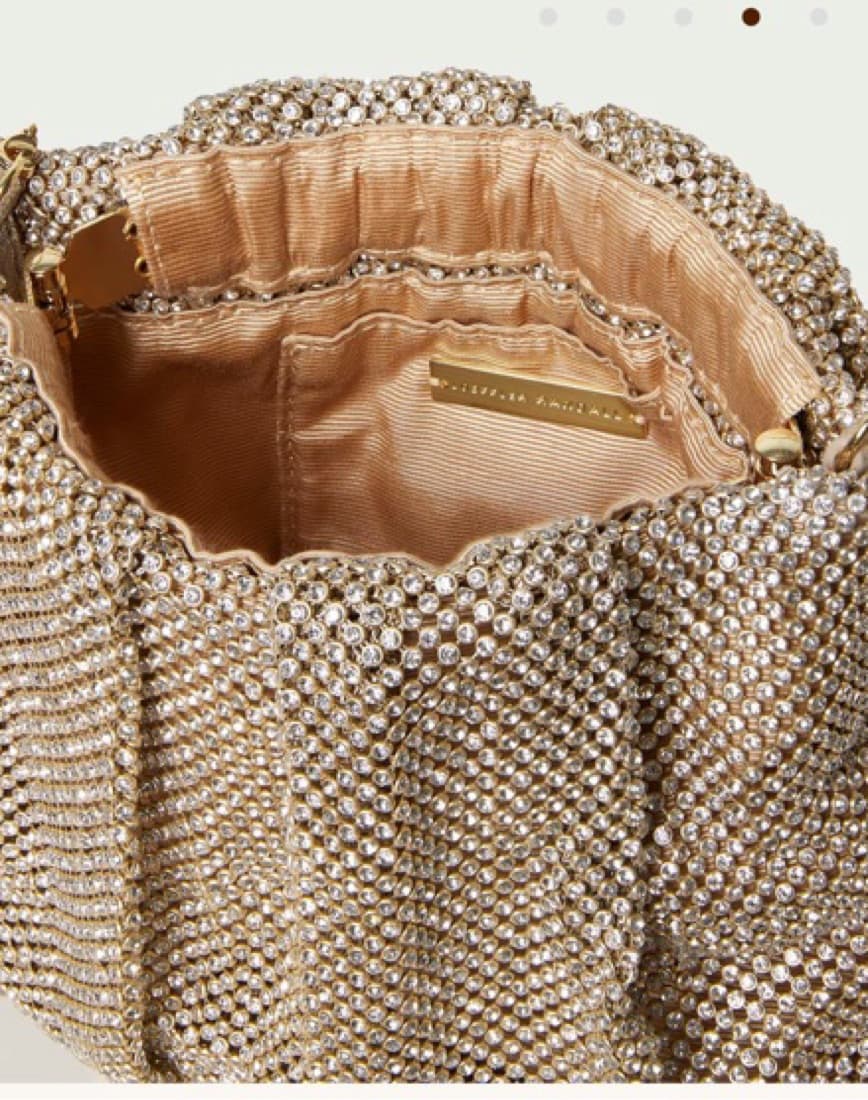 Gold Silver Rhinestone Clutch Bag - Image 2