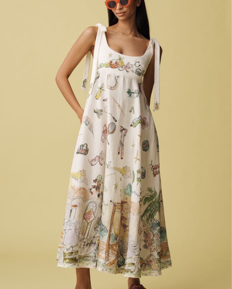 ALEMAIS Anouk Colantoni Midi Dress - Image 1