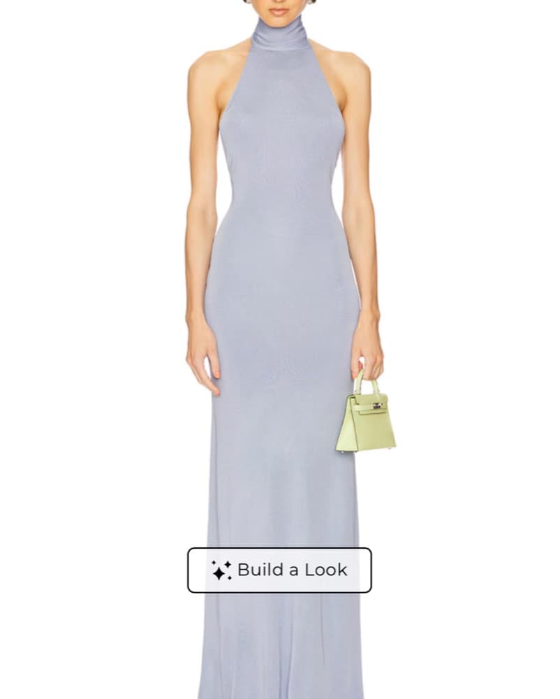 Helsa Novie Maxi Knit Dress in Sky Blue - Image 4