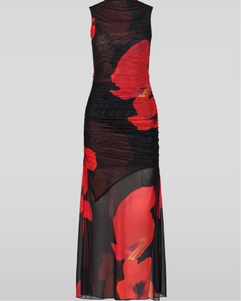 SAEMDI Mesh Floral Dress - Image 3