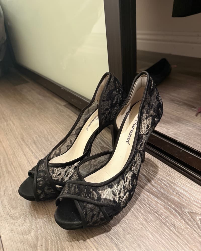 black lace heels - Image 3