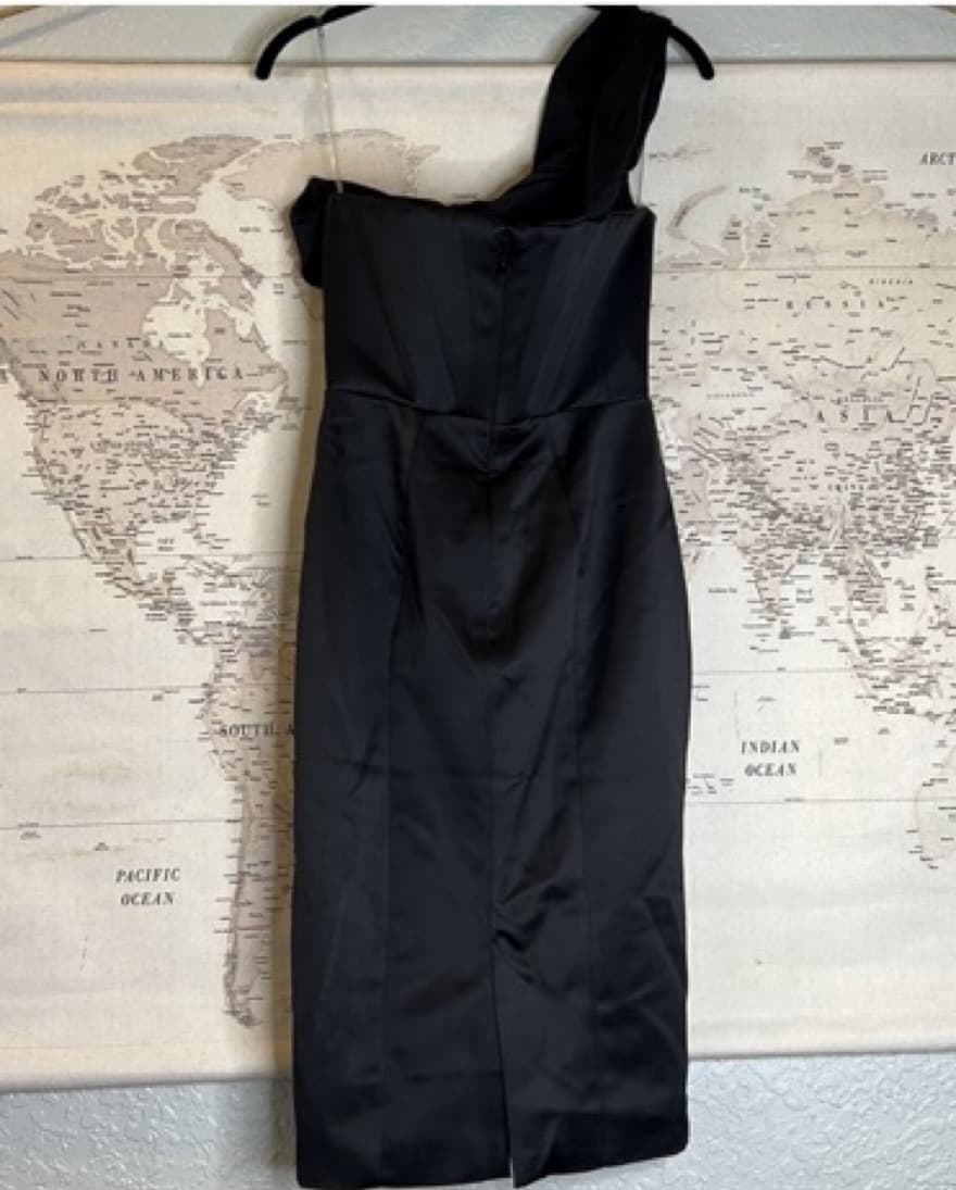 House Of CB ‘Raphaella’ Black Satin  - Image 6