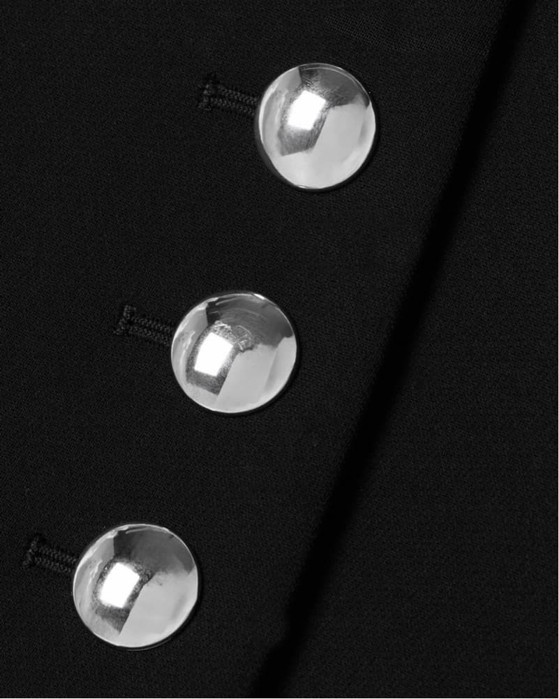 KHAITE Jaxon Cady Black Mini Skirt - Image 4