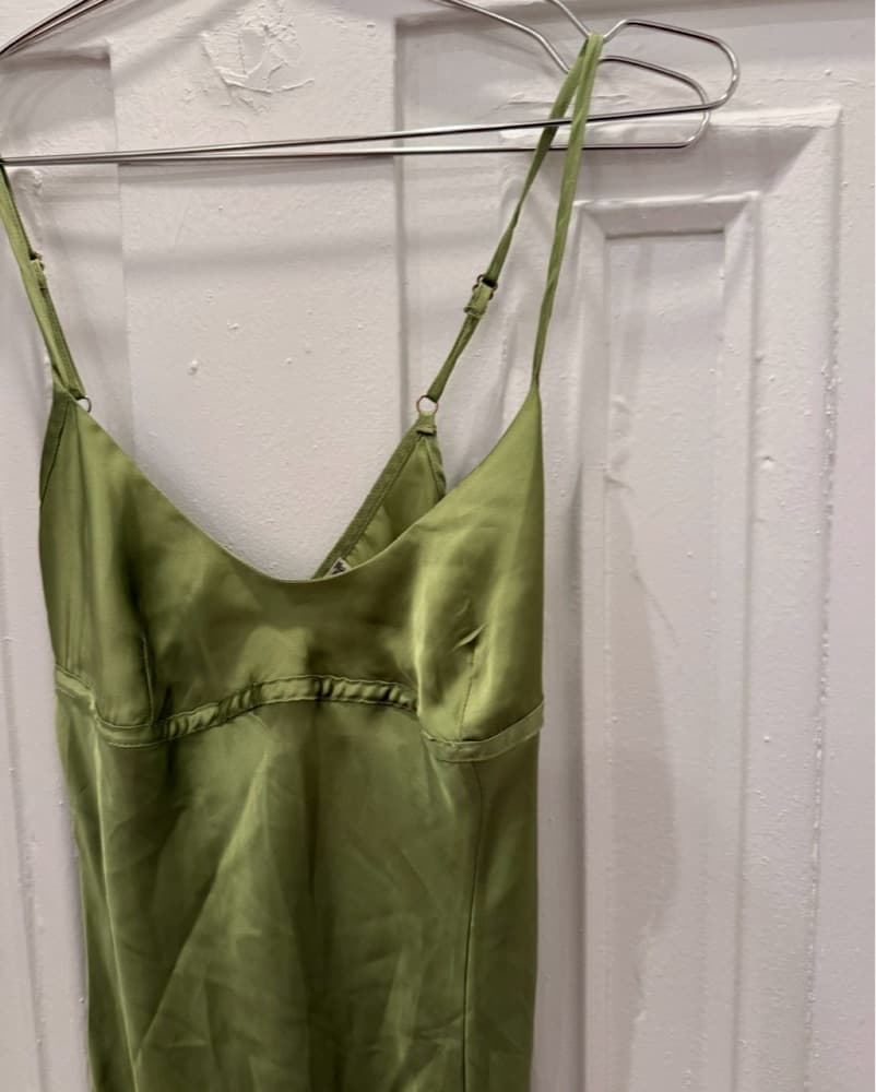 Free People Green Slipped Dress - Image 1
