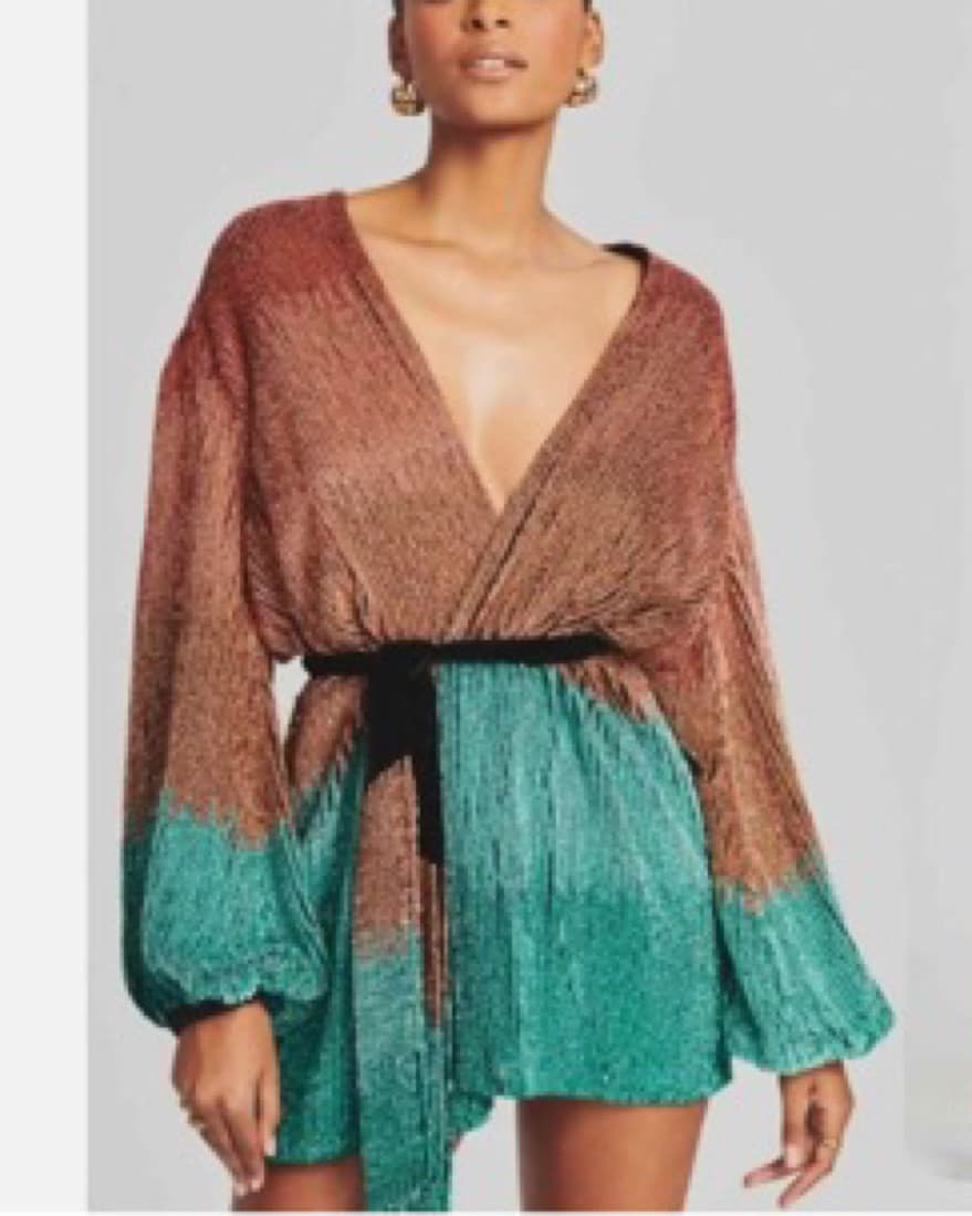 Retrofete Gabrielle Sequin Robe Dress - Image 1