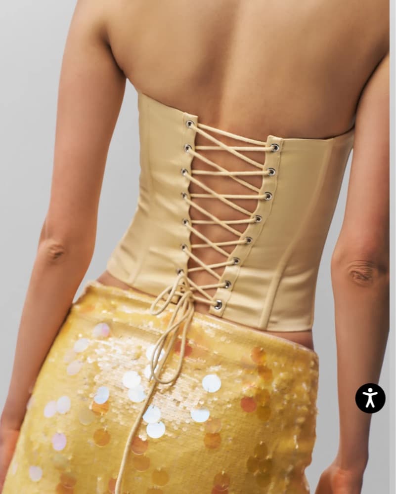 cream guizio corset  - Image 2