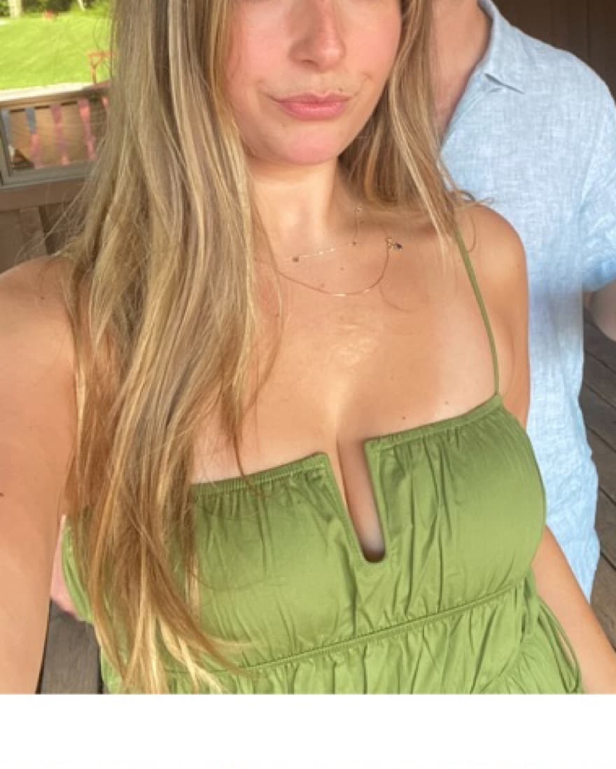 Green Shirred Cotton SunDress - Image 3