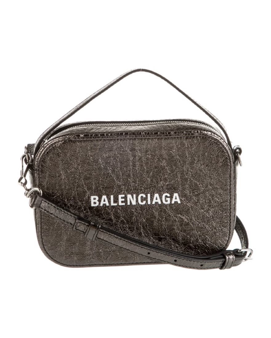 Balenciaga Black Leather Crossbody Bag - Image 1