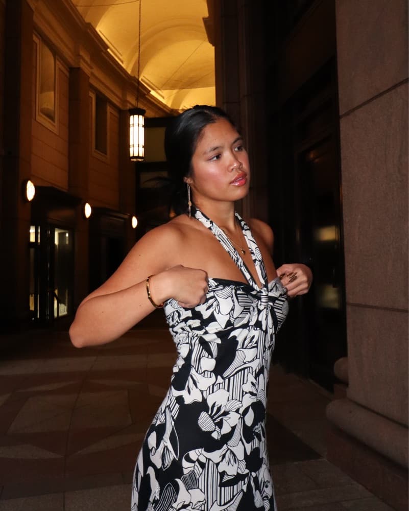 Vintage Floral Maxi Dress - Image 2
