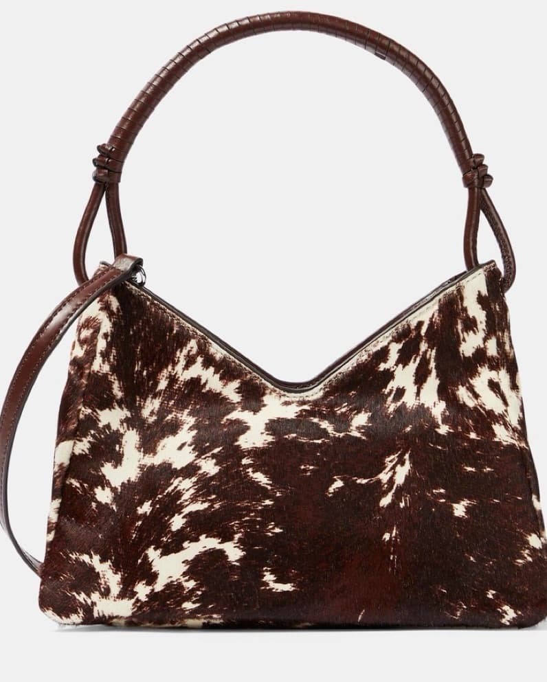 Staud Valerie calf hair shoulder bag - Image 1