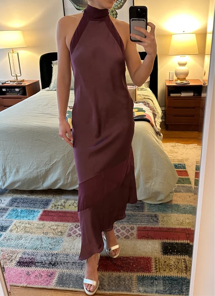 Pinko Satin Dress - Image 2