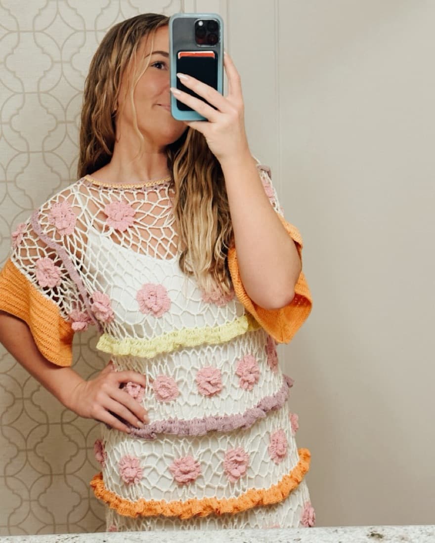 Celia B Crochet Cover Up - Image 3