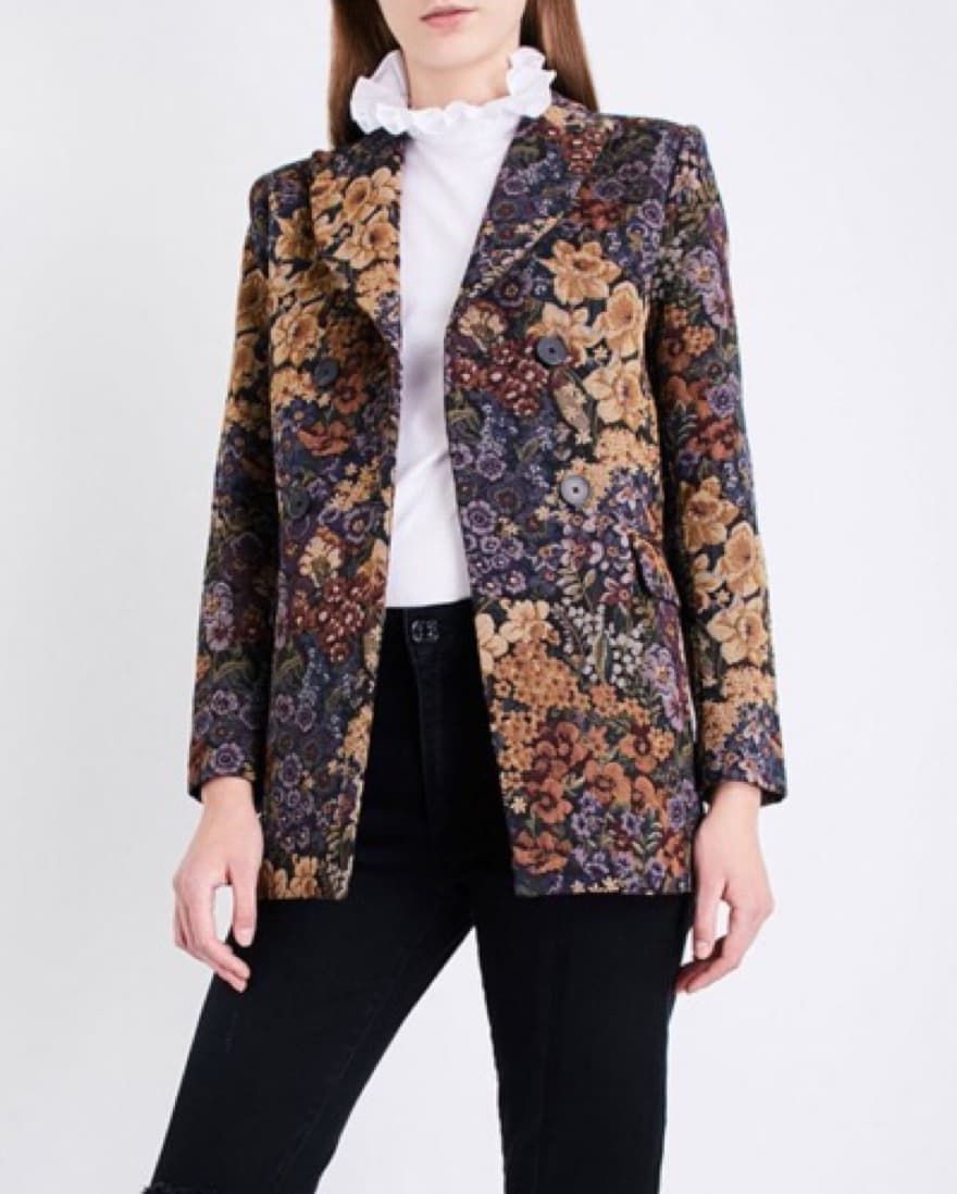 Sandro Alma Floral Jacquard Jacket - Image 2