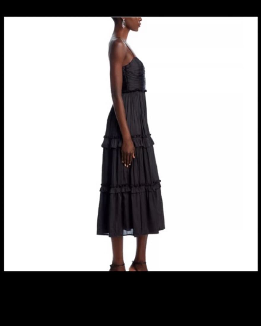 Aqua Black Dress Silk - Image 2