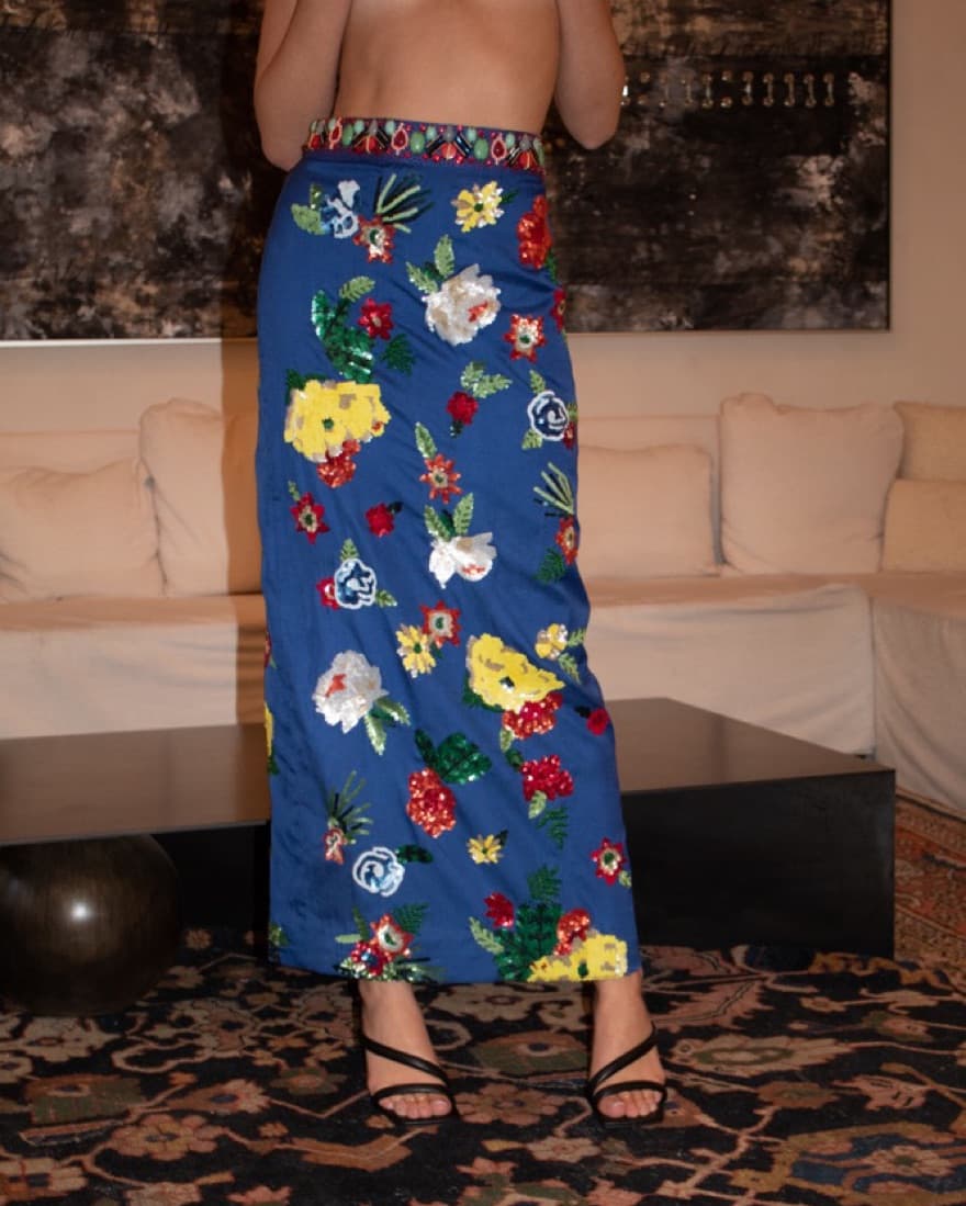Alice & Olivia Beaded Skirt - Image 1