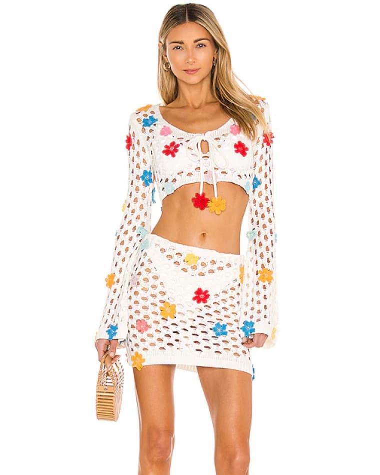 Lovers+Friends FlowerPower Coverup Set - Image 1