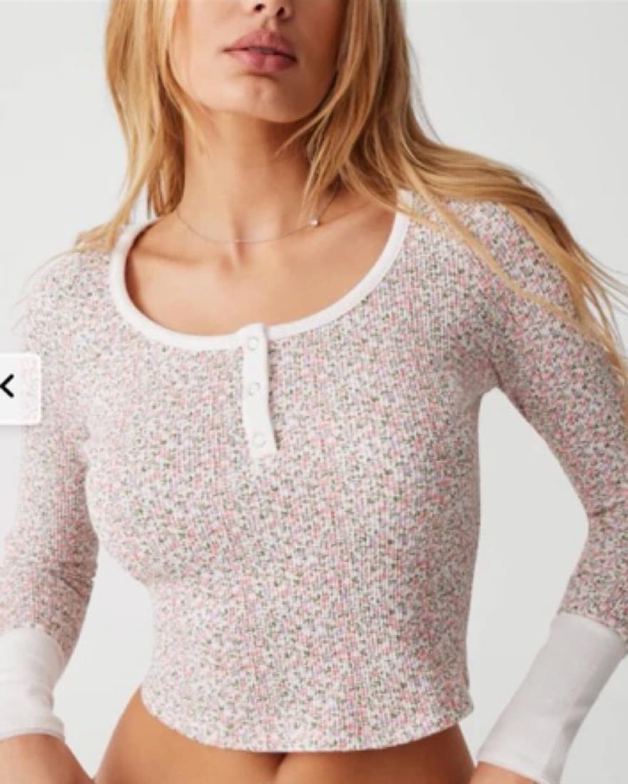 Frankies Bikini Cabin Long Sleeve Waffle - Image 2