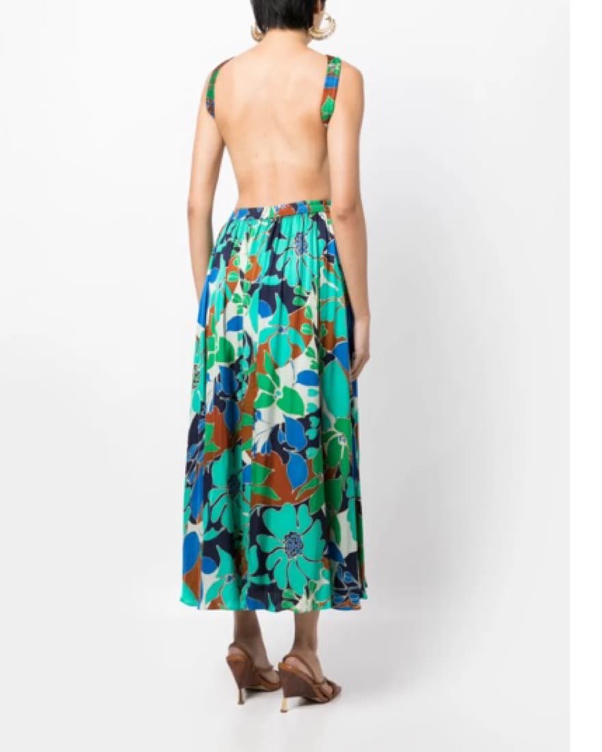 Cult Gaia Theia Floral Print Dress XS - Image 5