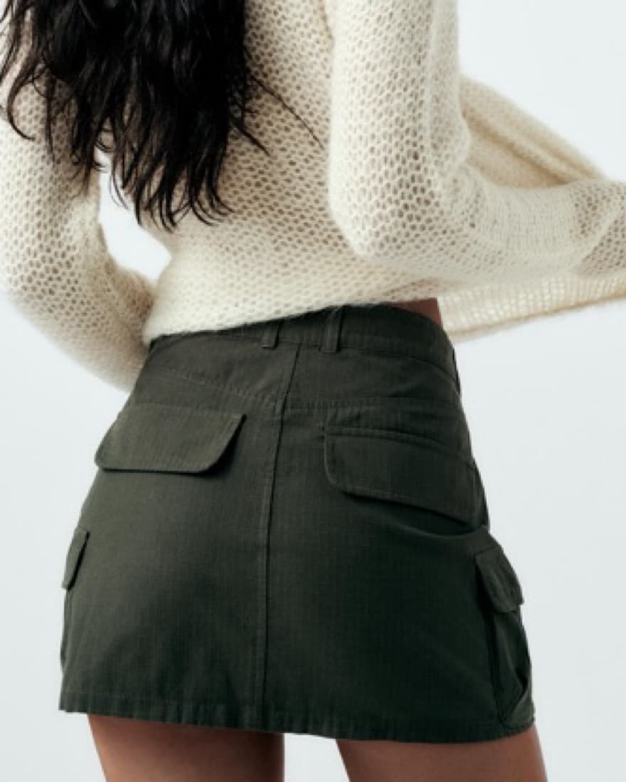 Green Mini Skirt - Image 2