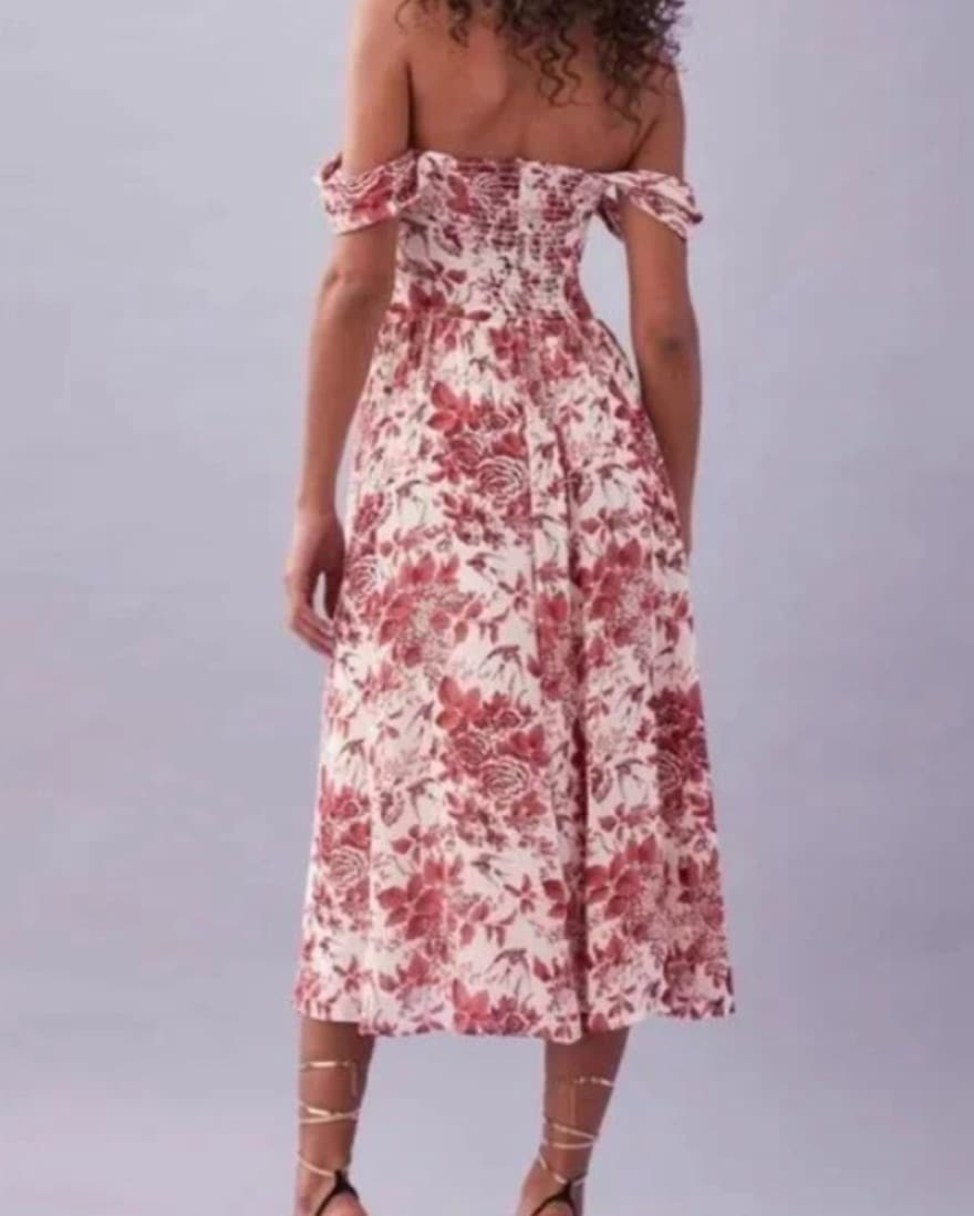 Reformation Off-Shoulder Toile - Image 2