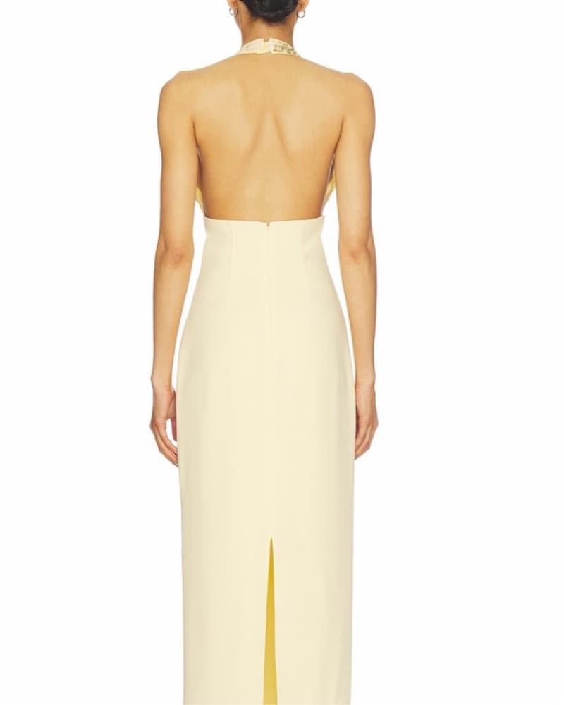 Maizie Gown In Yellow Multi - Image 2