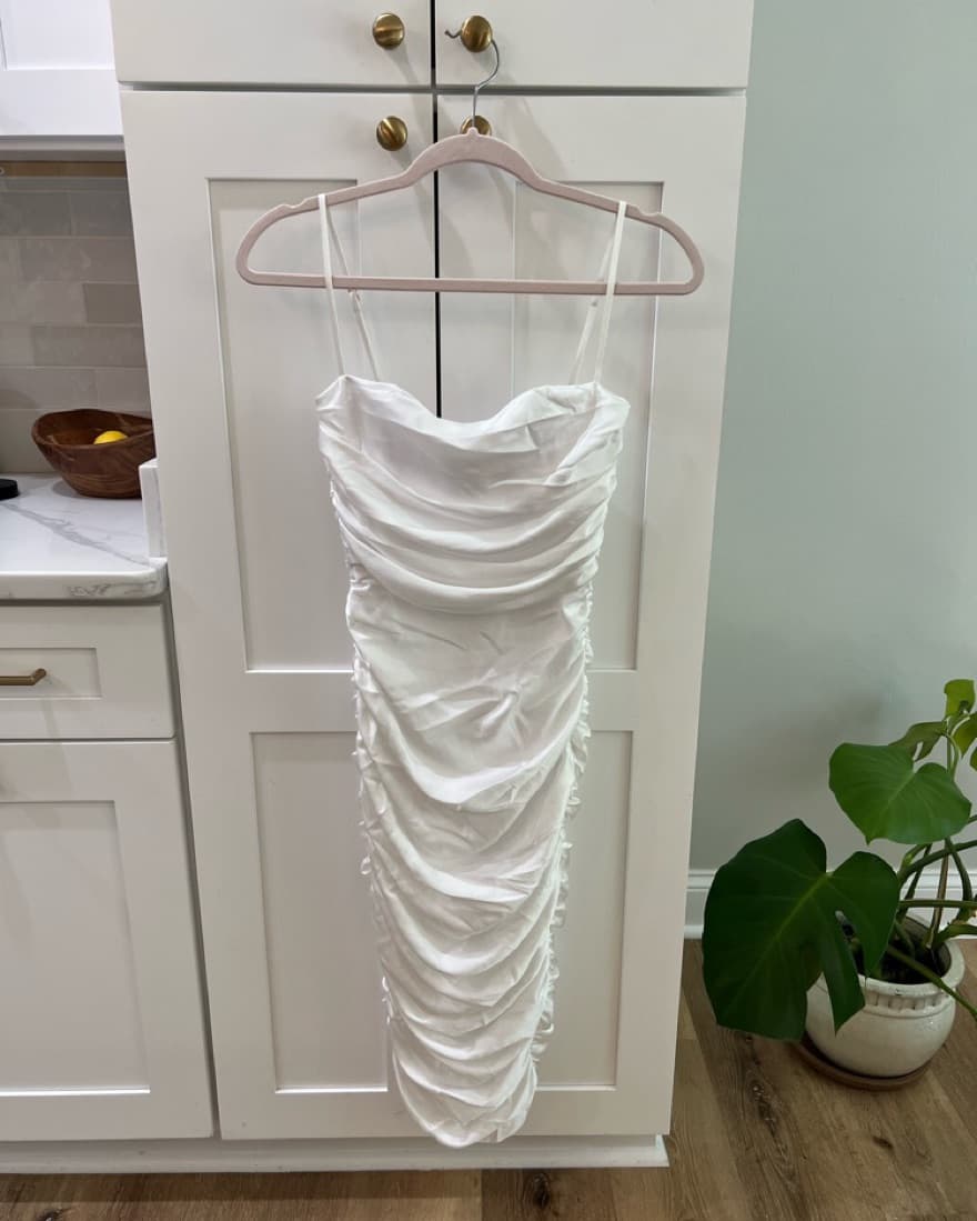 White Cooper Midi Dress Revolve - Image 5