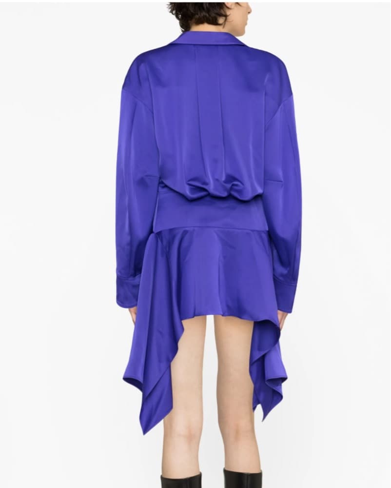 The Attico Asymmetric Hem Shirt Dress - Image 3