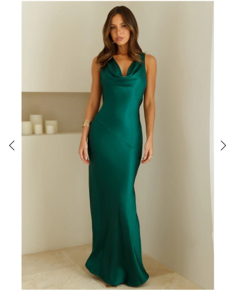 Hello Molly Green Dress  - Image 1