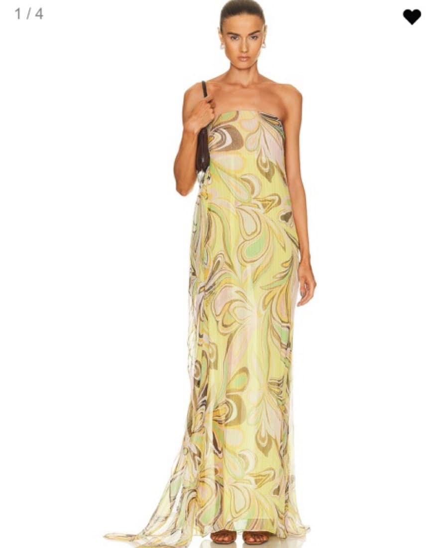 Fwrd Alexis Cami Dress In Gold Ethereal - Image 1