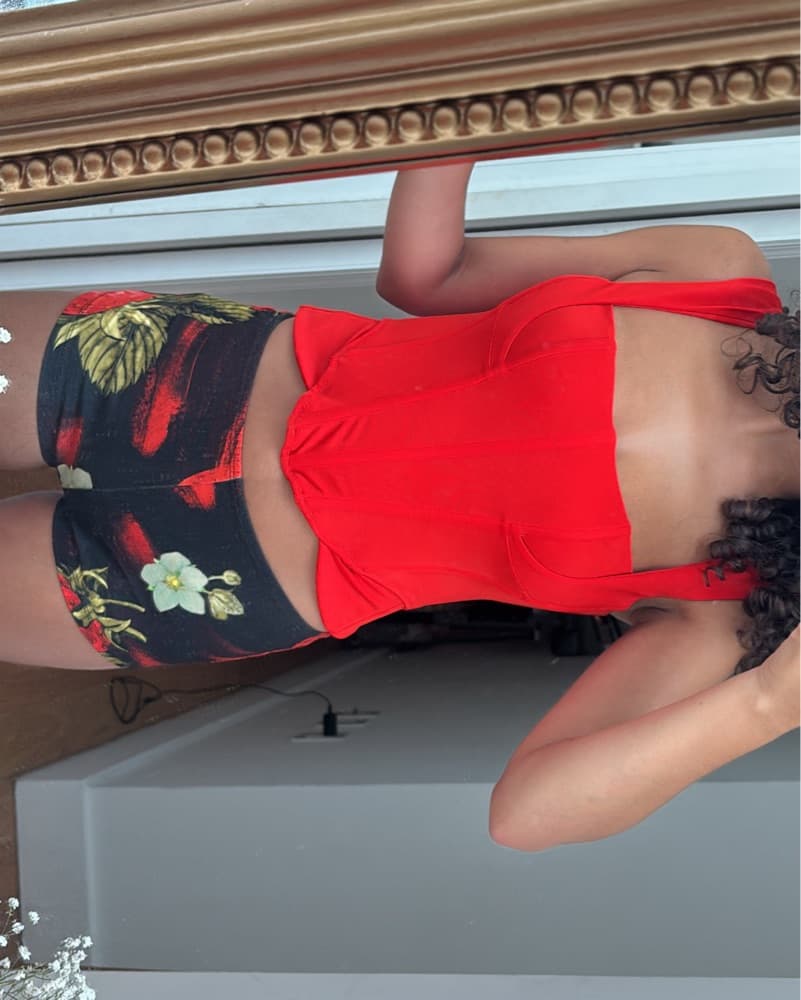 Red Corset Top - Image 2
