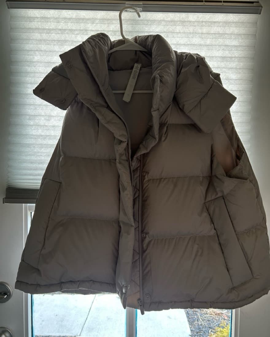 Lululemon Grey Puffer Vest - Image 1