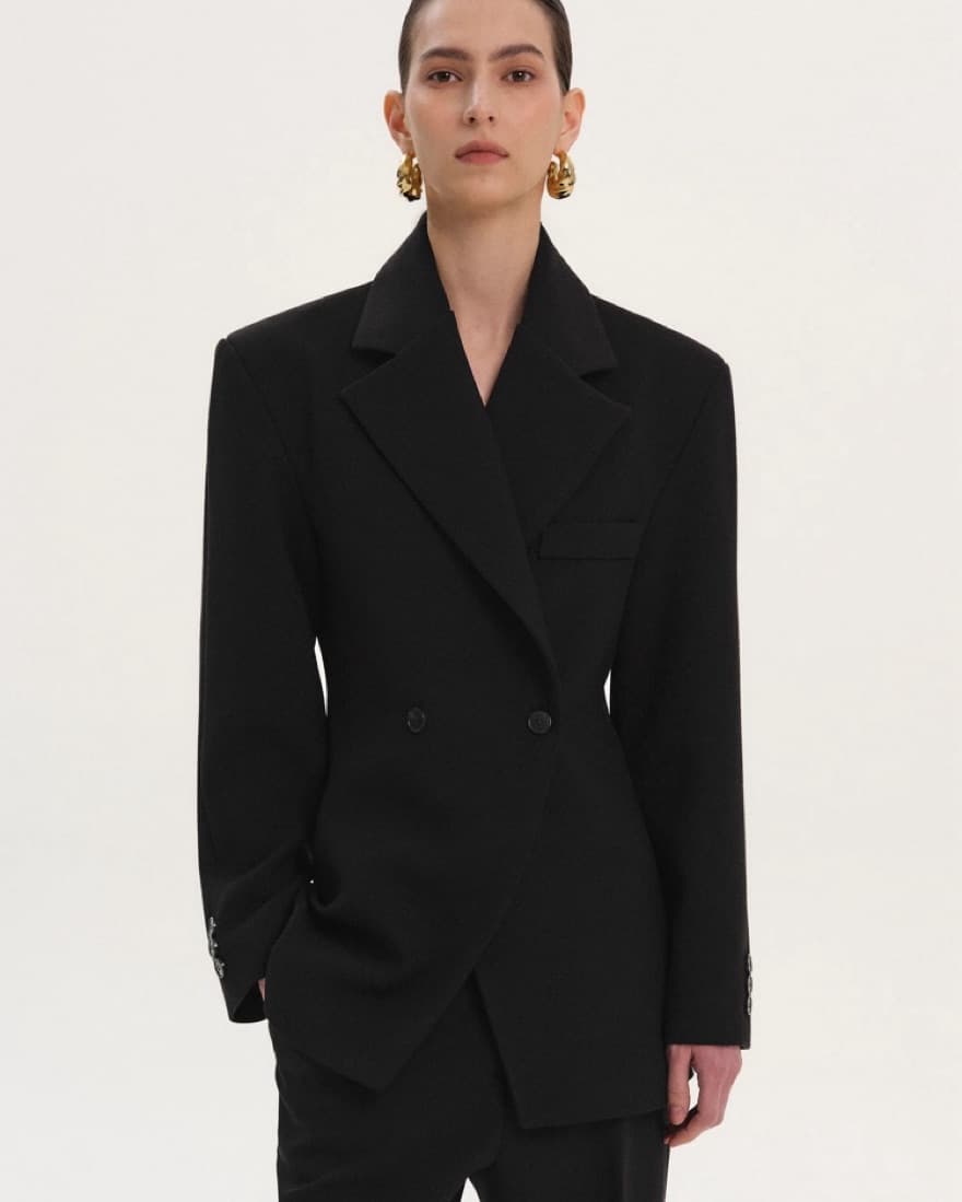 Source Unknown Double Breasted Blazer - Image 2