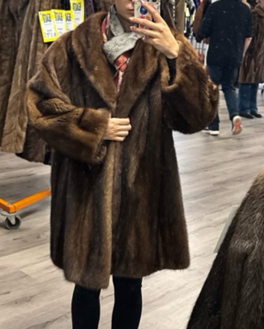 Vintage Mink Coat - Image 1