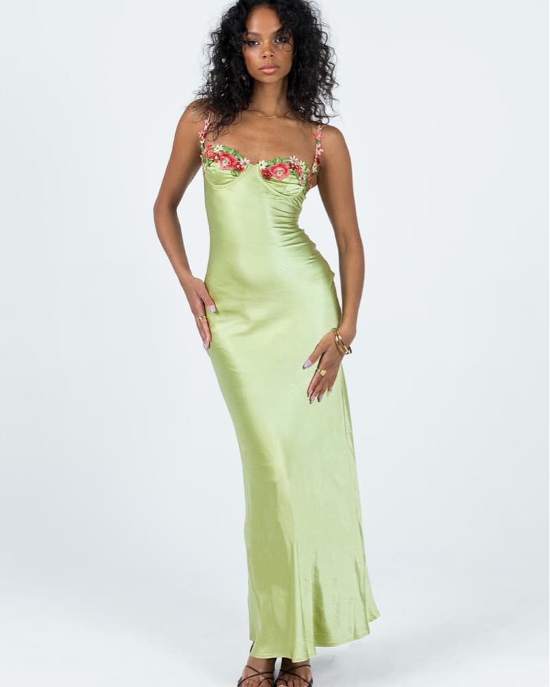 Formal Green Summer Dress - Image 2