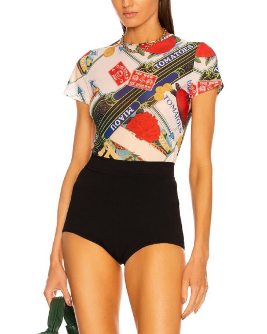 MIAOU MINI TEE - TOMATO PRINT - Image 3