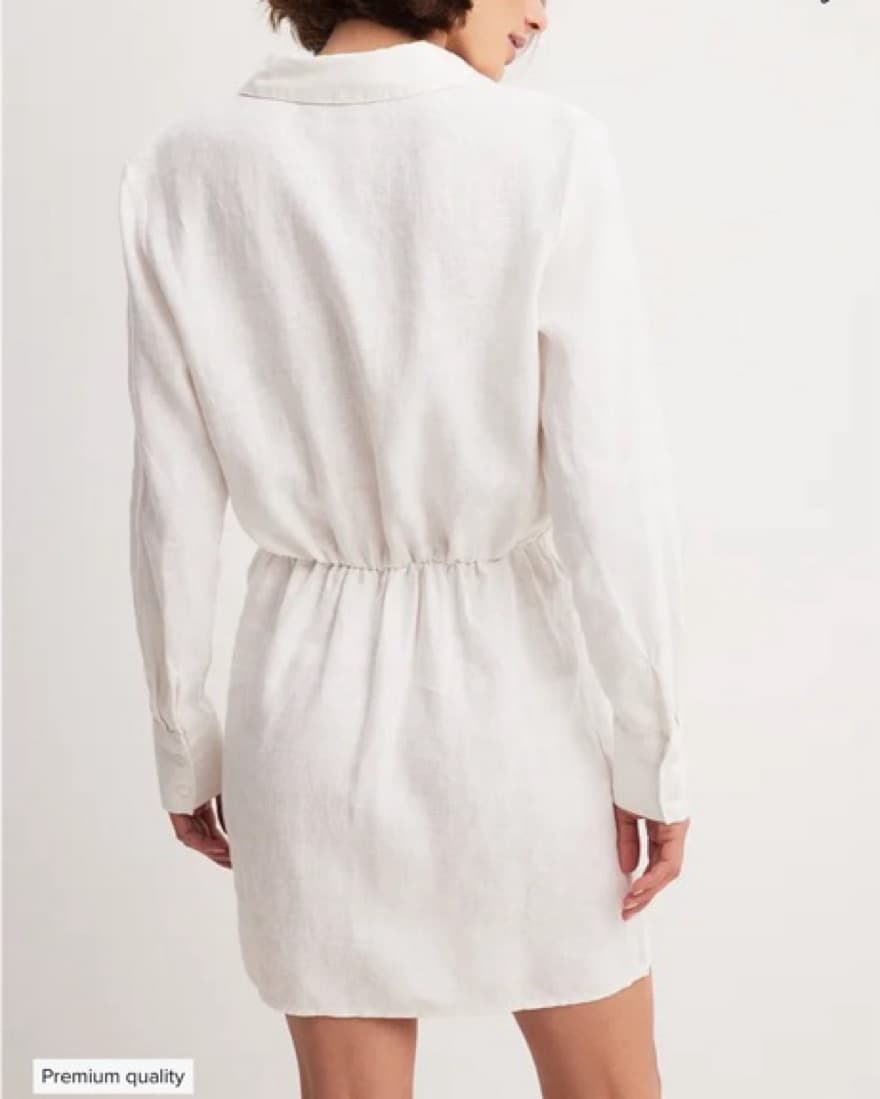 Linen Shirt Dress  - Image 3