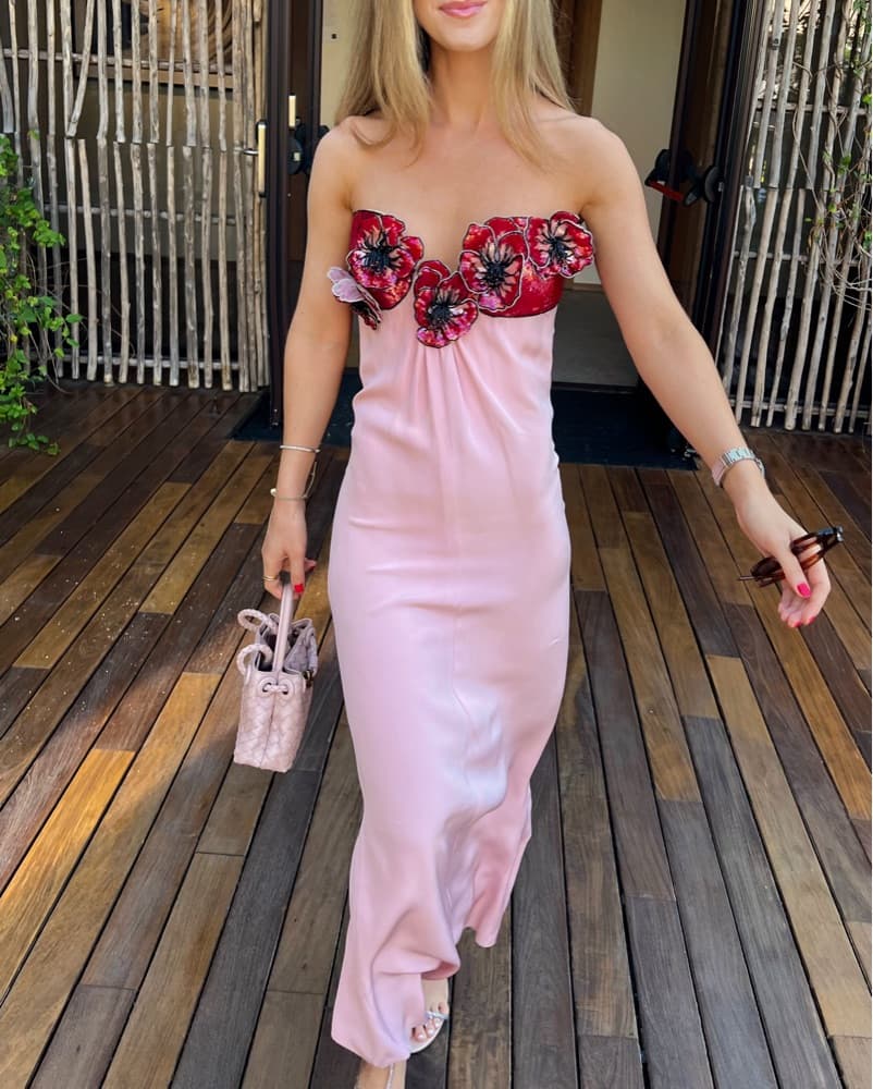Vintage Pink Dress - Image 3