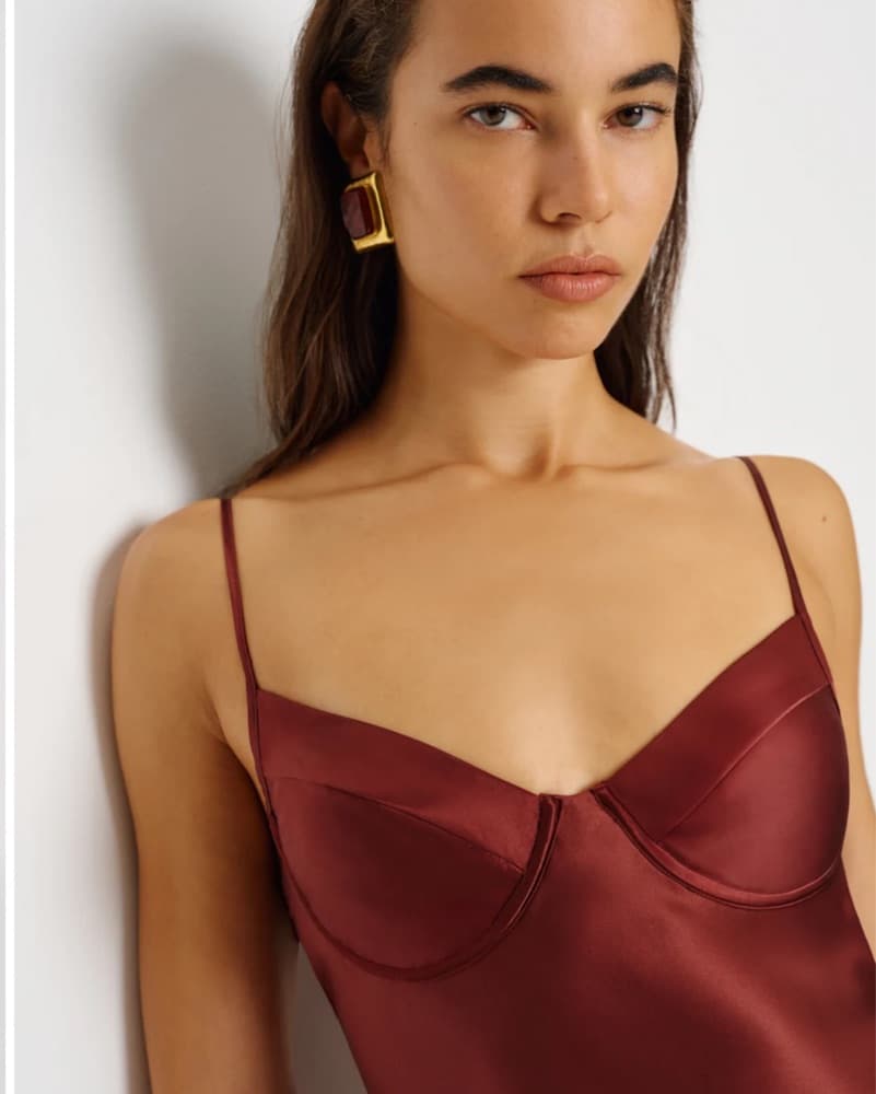 Reformation Neva Silk Maxi Dress - Image 5