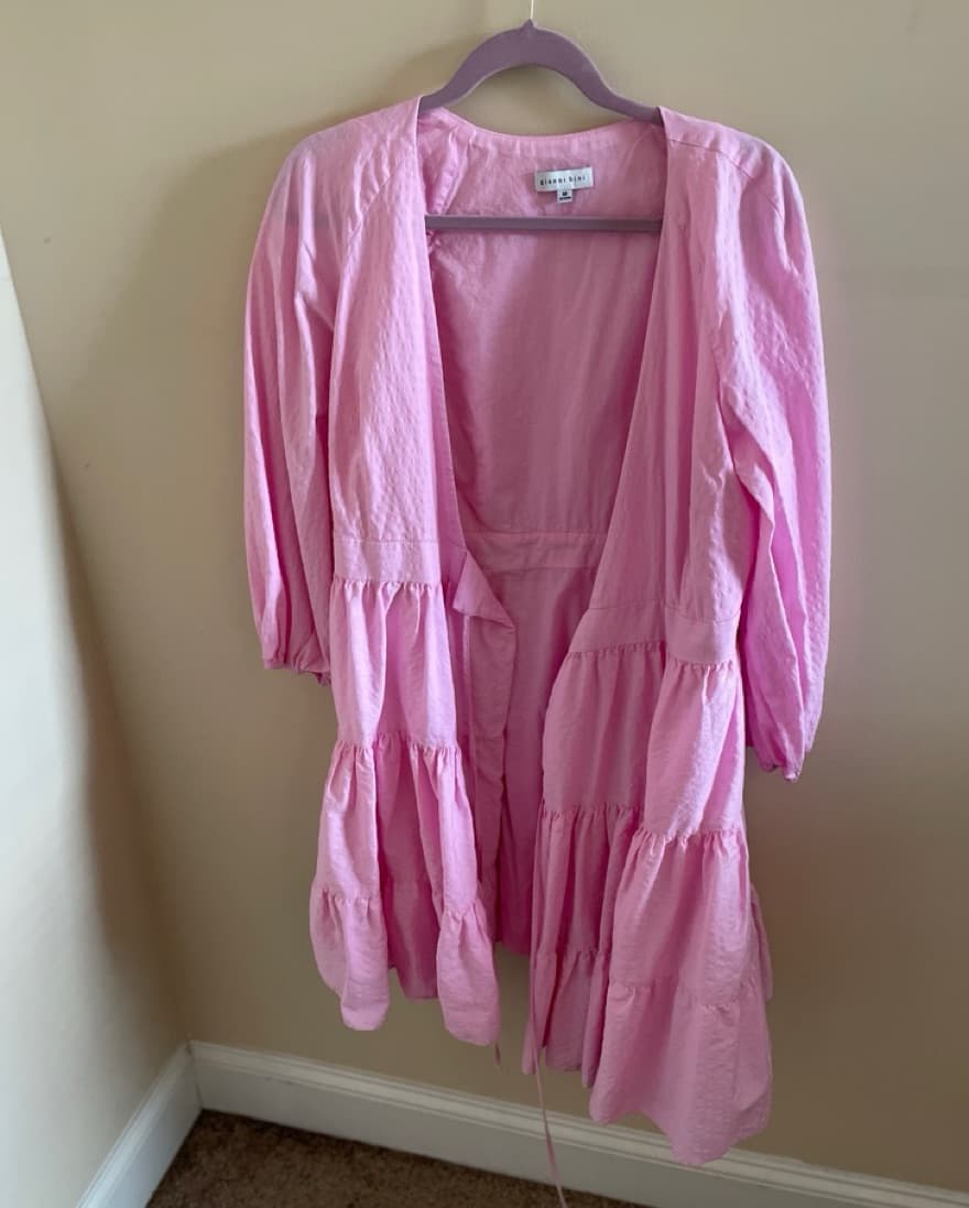 Pink Wrap Dress - Image 5