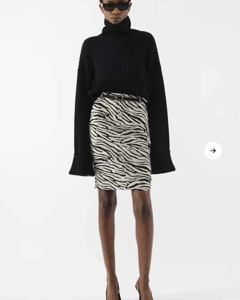 Arakii ZEBRA JAQUARD SKIRT - Image 1