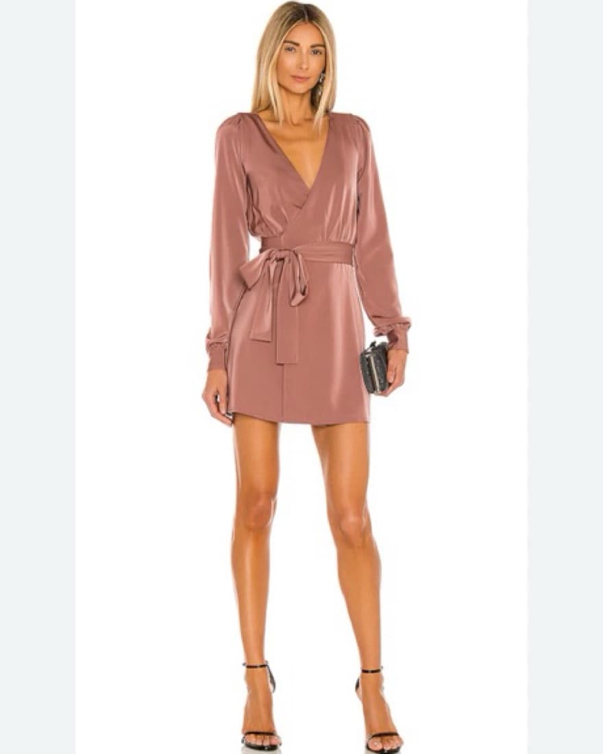 NBD Mini Dress in Mauve - Image 1