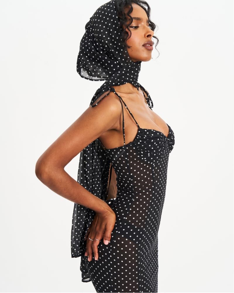 Miss Circle Polka Dot Mermaid Dress - Image 4