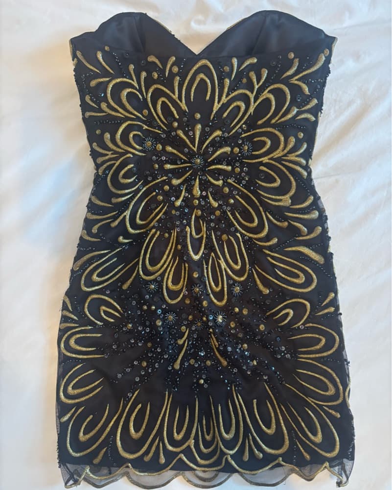 Jovani embroidered mini dress - Image 2