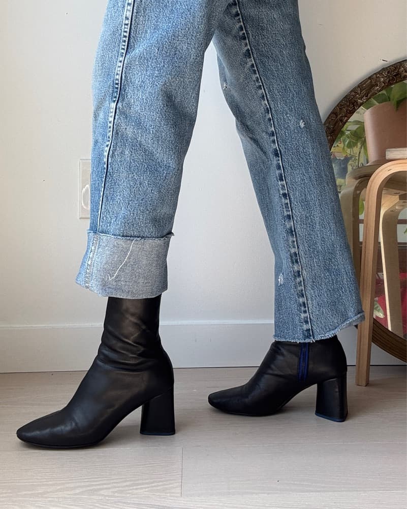 Rag & Bone Black Ankle Boots - Image 4