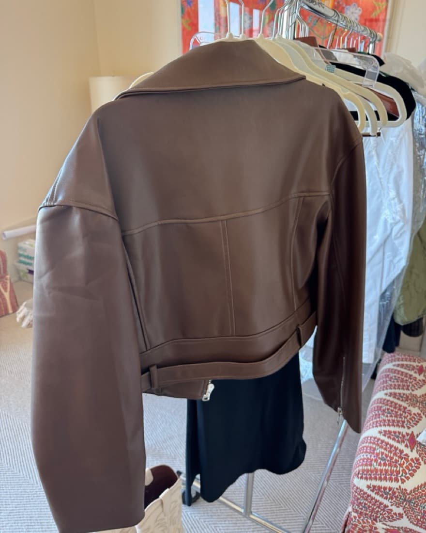 Lioness Brown Leather Jacket - Image 2