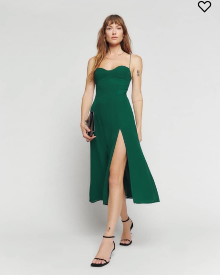 Green Reformation Dress - Image 1