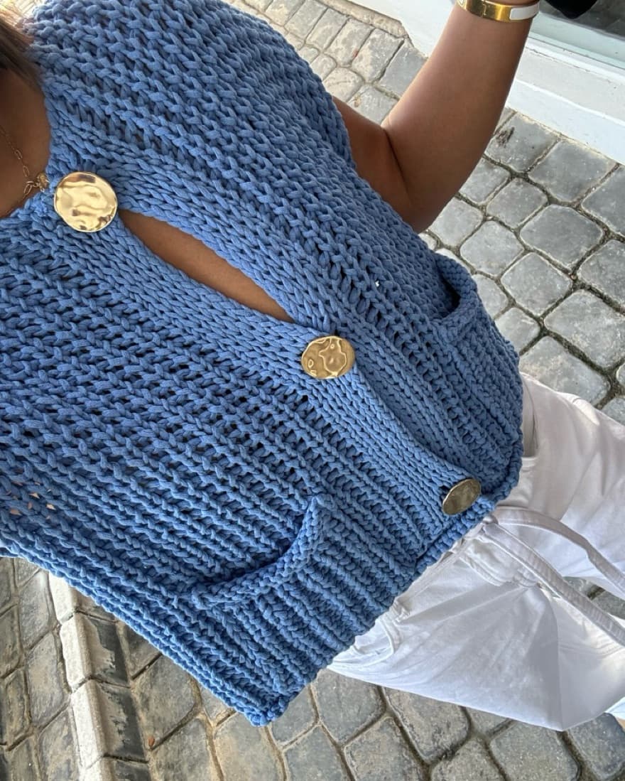 Knit Sweater Vest - Image 3
